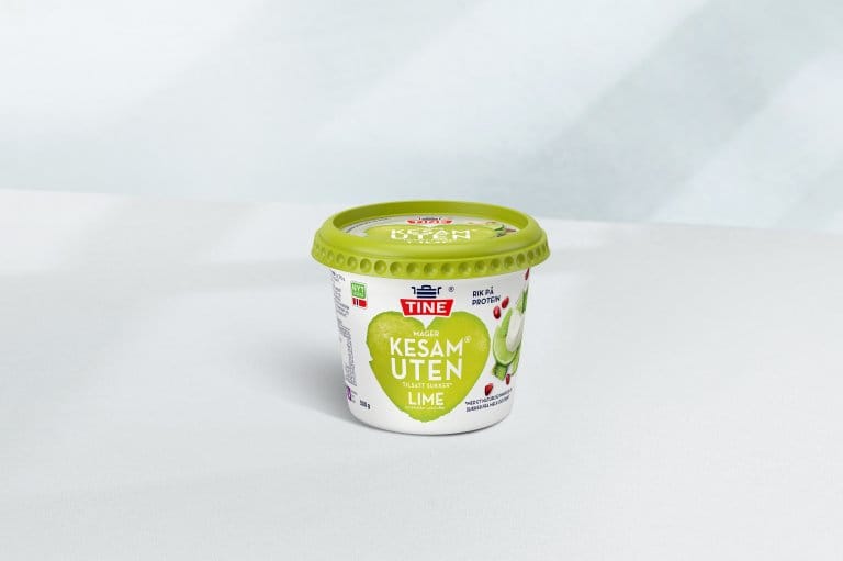 Kesam uten med smak av lime