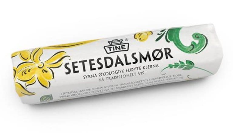 TINE mottok også utmerkelsen for Setesdalsmør.