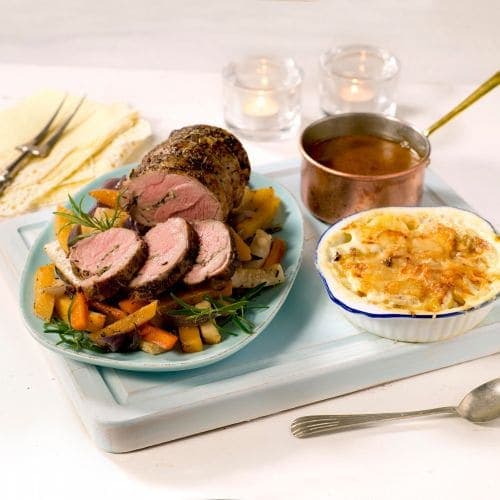 Lammestek med fløtegratinerte poteter