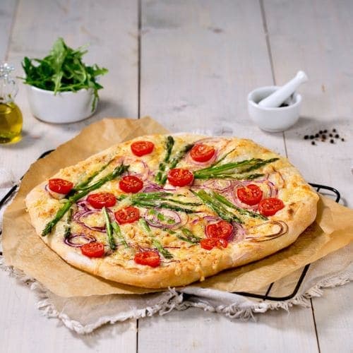 Grillet hvit pizza