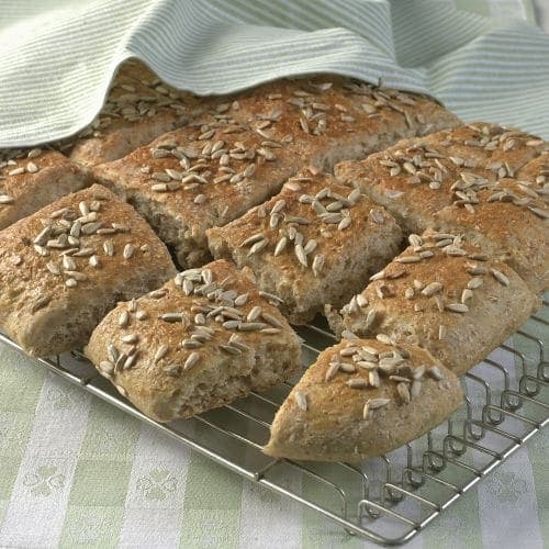 Lette brytebrød med kesam
