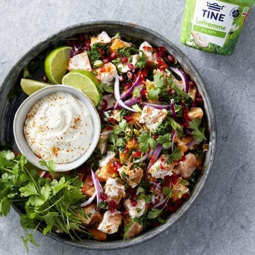 Eksotisk potetsalat med søtpotet